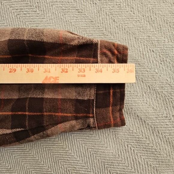 Fleece Lined Heavy Flannel Jacket Men's XXL Five Pockets Workcore Weatherwear - Picture 13 of 16